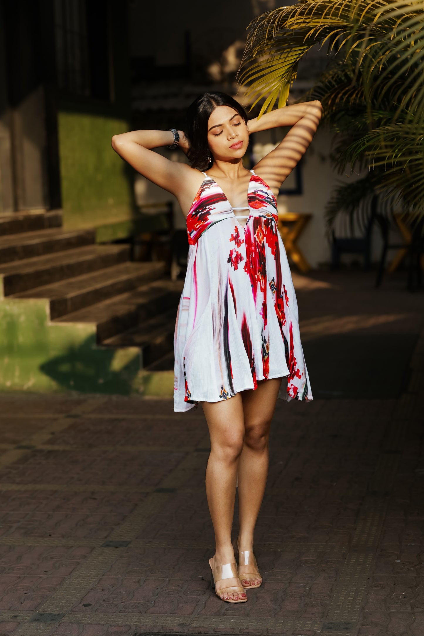 Abstract Mini Dress