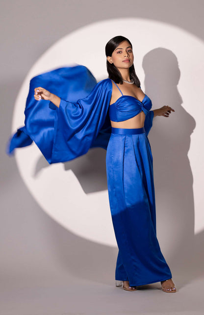 Royally Refined Co-ord Set - Royal Blue