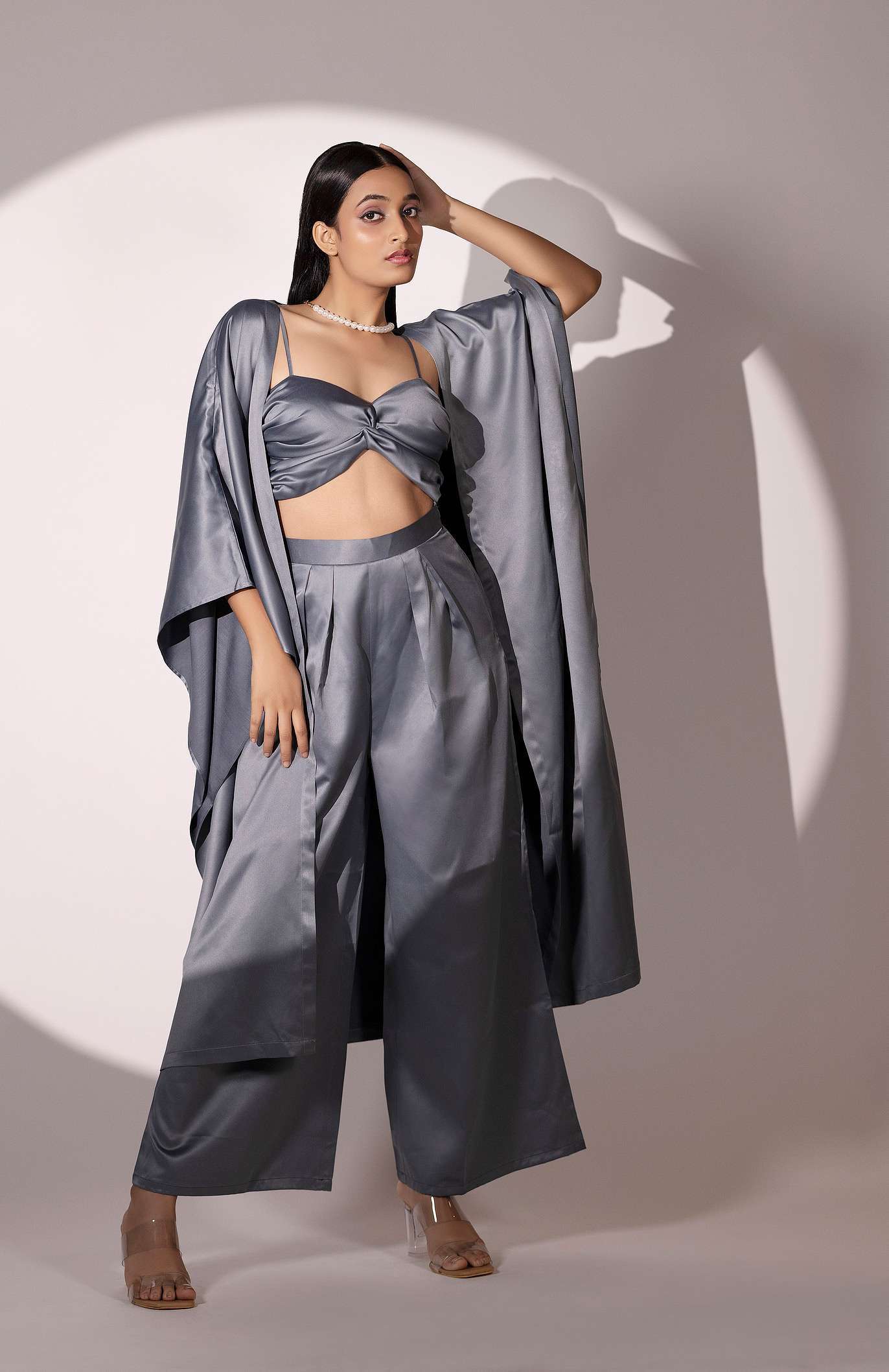 Royally Refined Co-ord Set- Grey