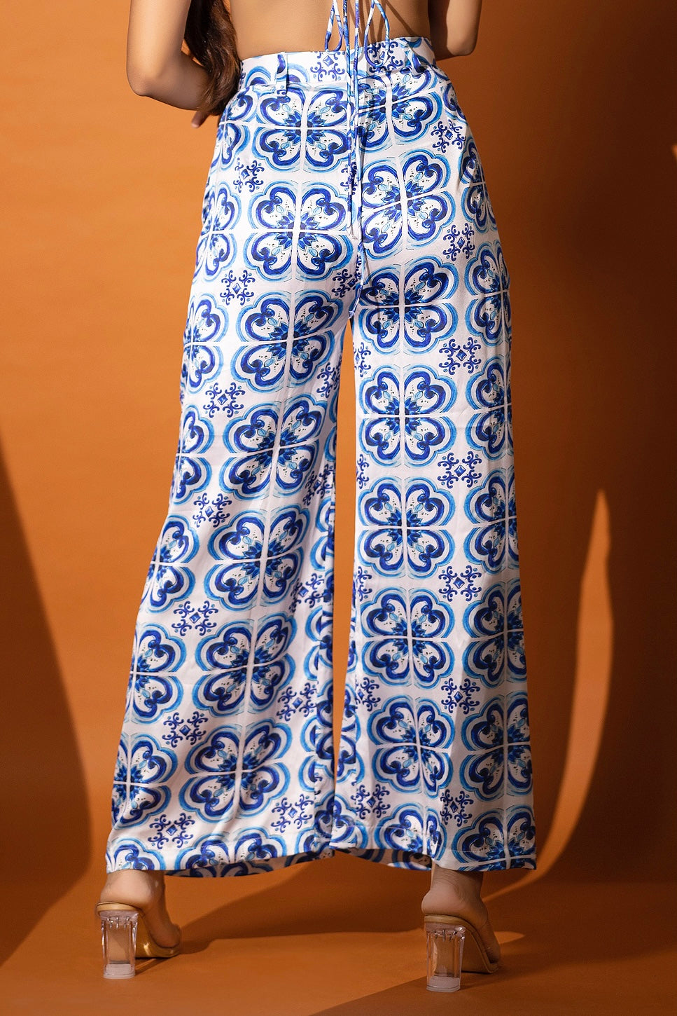 Printed Flared Trouser